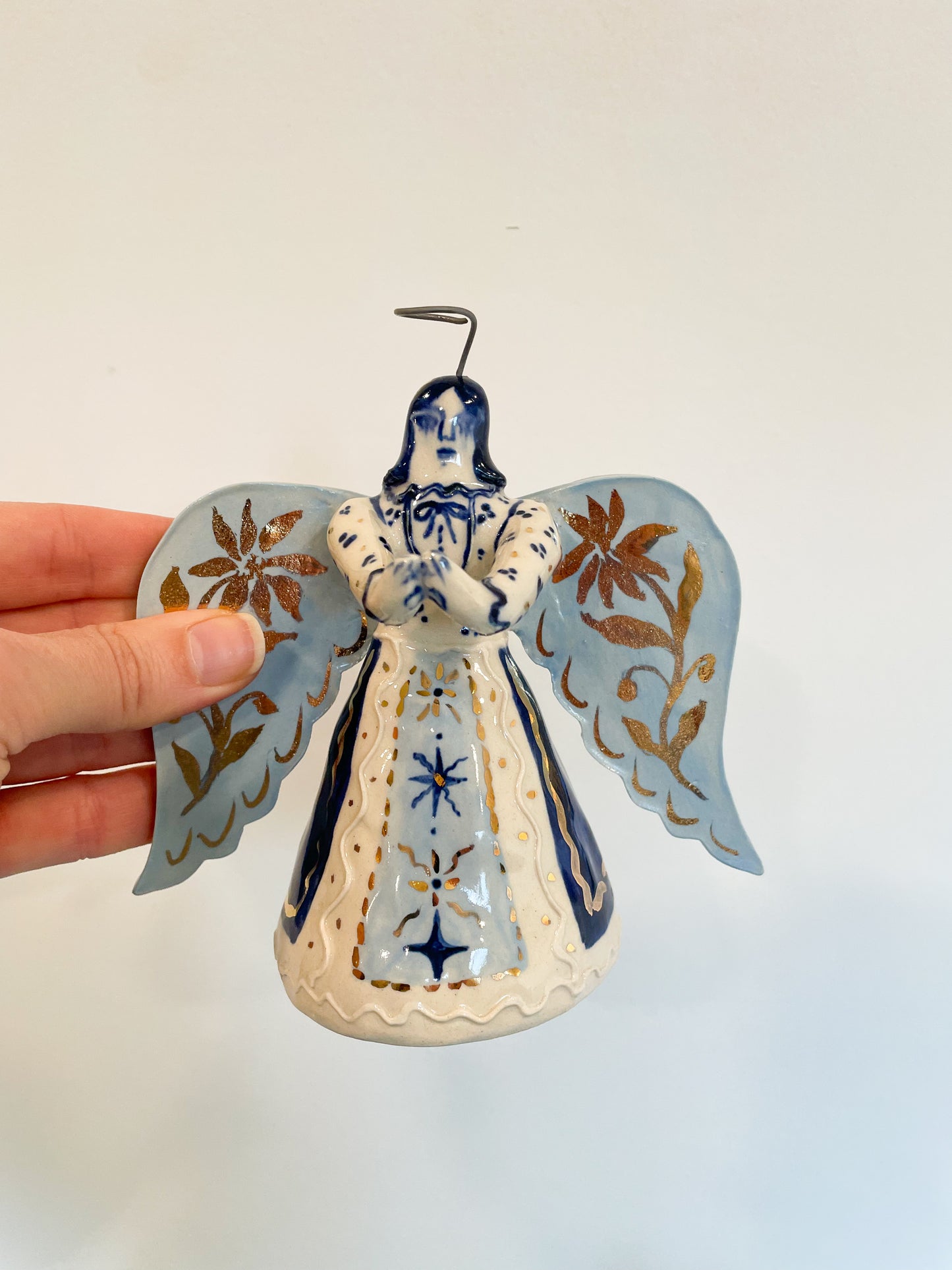 Angel Tears Bell w/22k gold