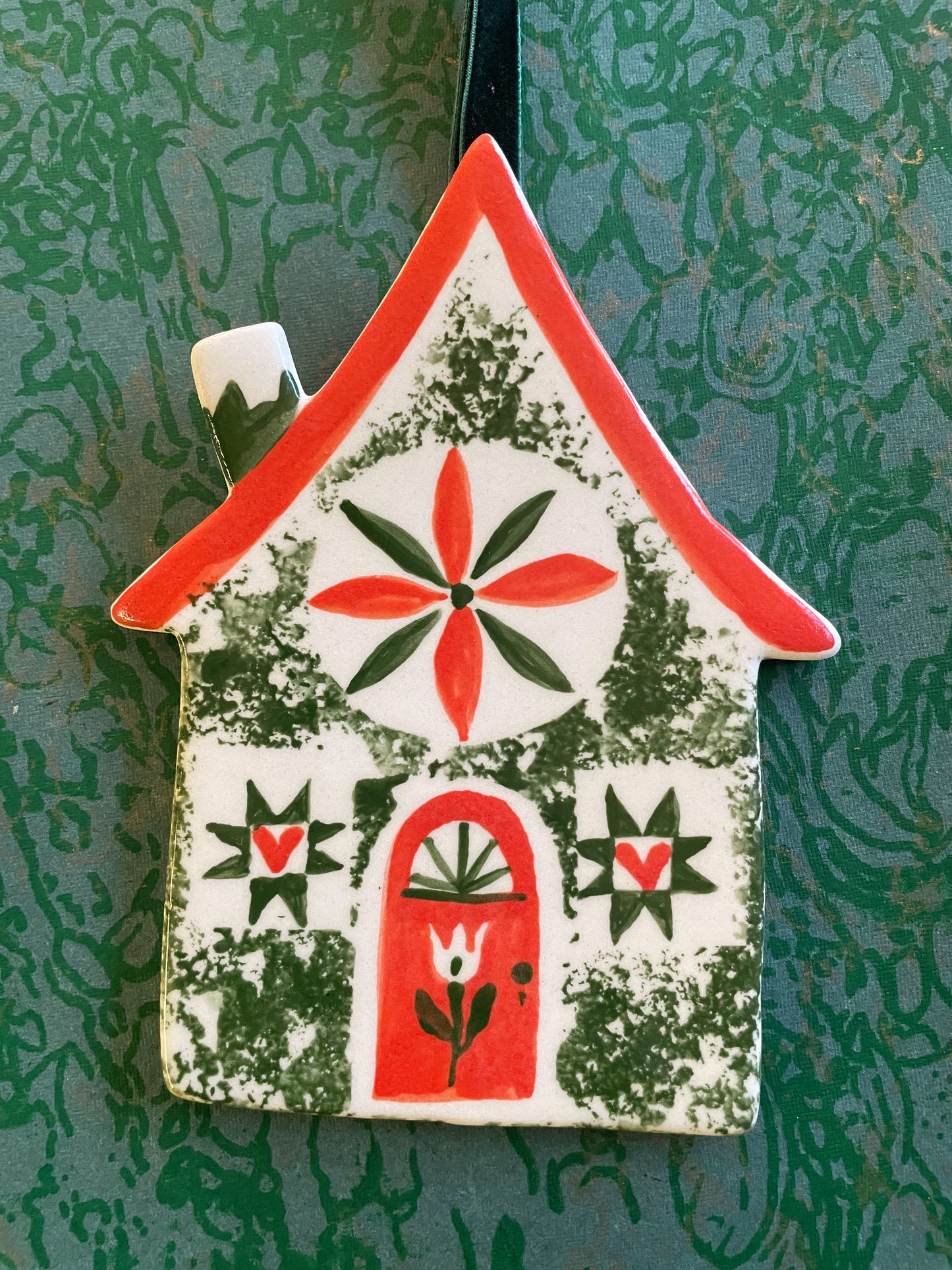 Hex cottage ornament
