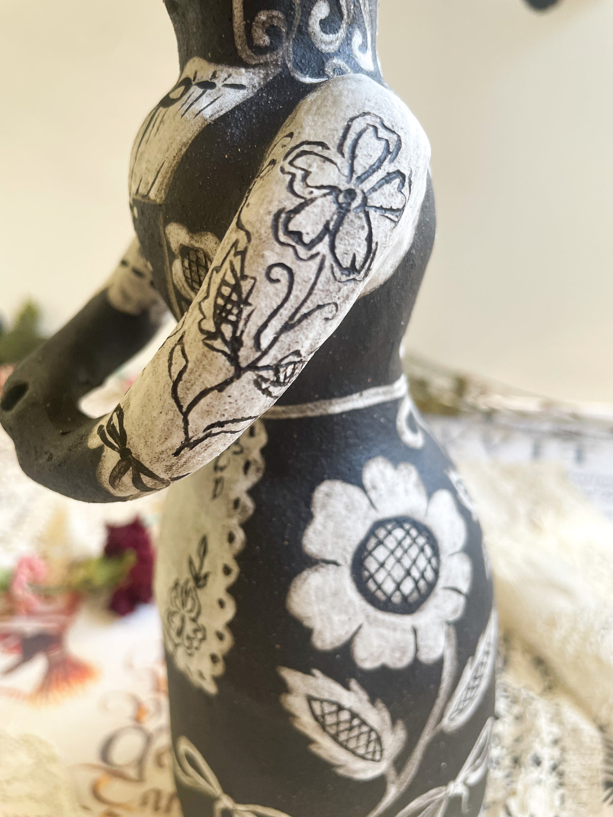 Black magic witch candelabra