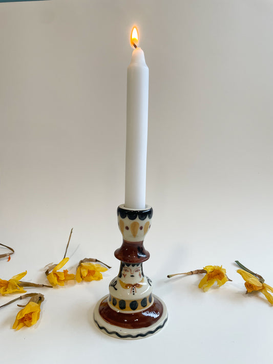 Folk people candlestick *seconds