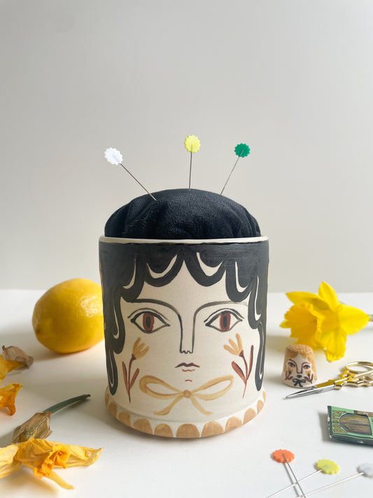 Pin cushion tumbler