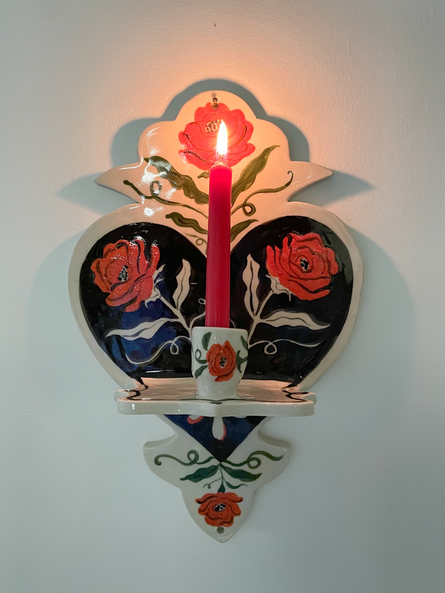 Folk Heart Wall Sconce
