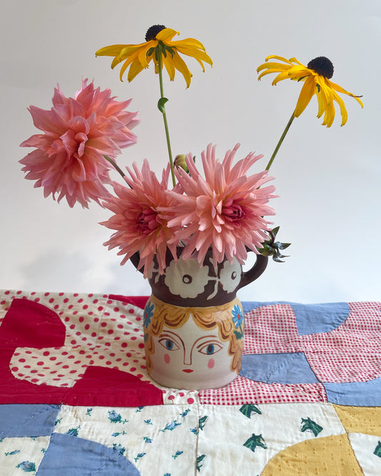 Folk people vase
