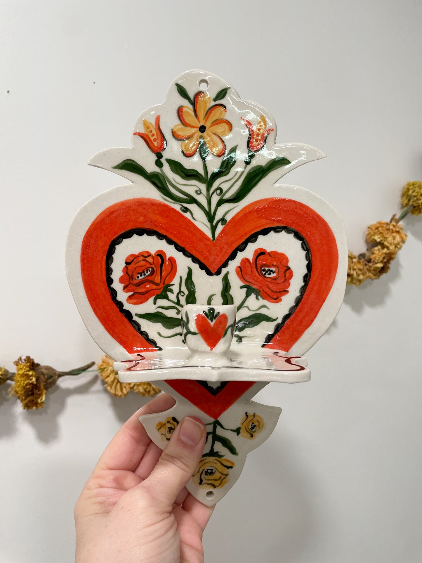 Folk Heart Wall Sconce