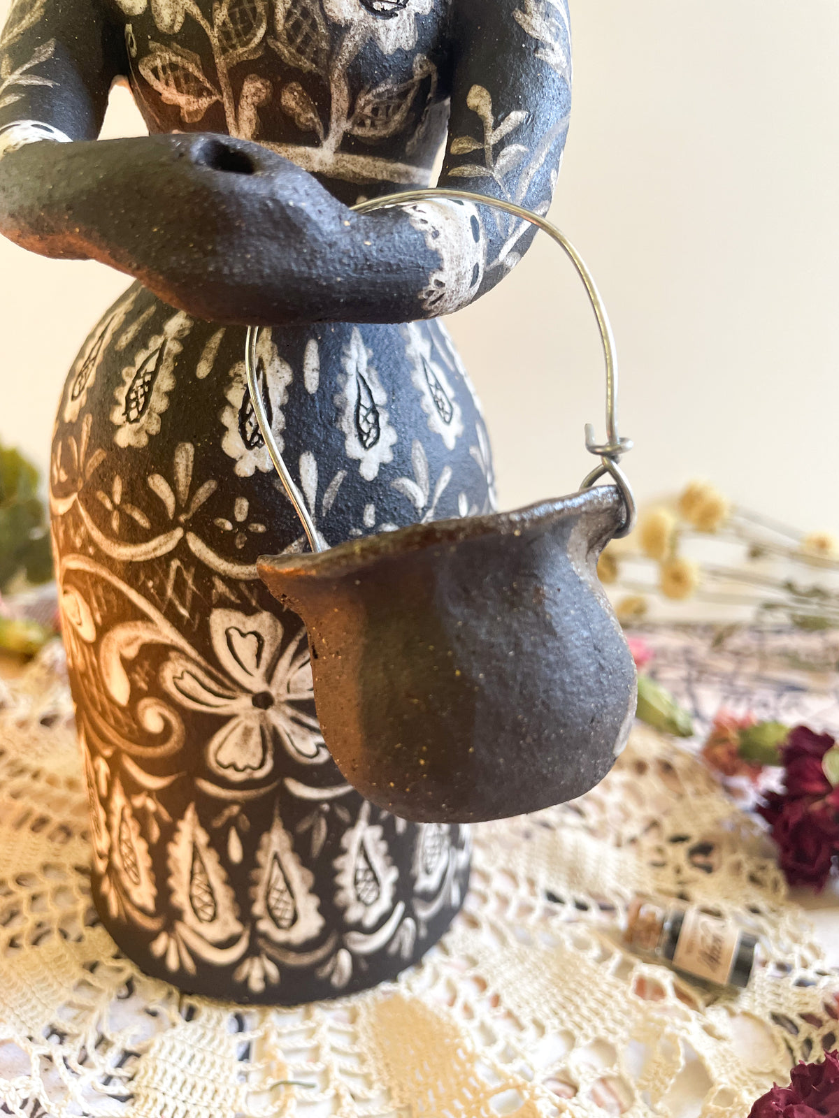 Black magic witch candelabra