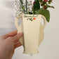 Folk rose wall vase