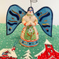Folk Angel Bell w/22k gold