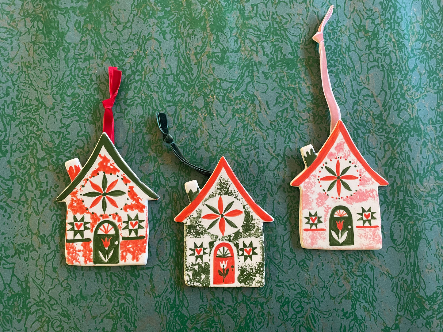 Hex cottage ornament