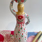 Witch tea light sculpture ~majolica