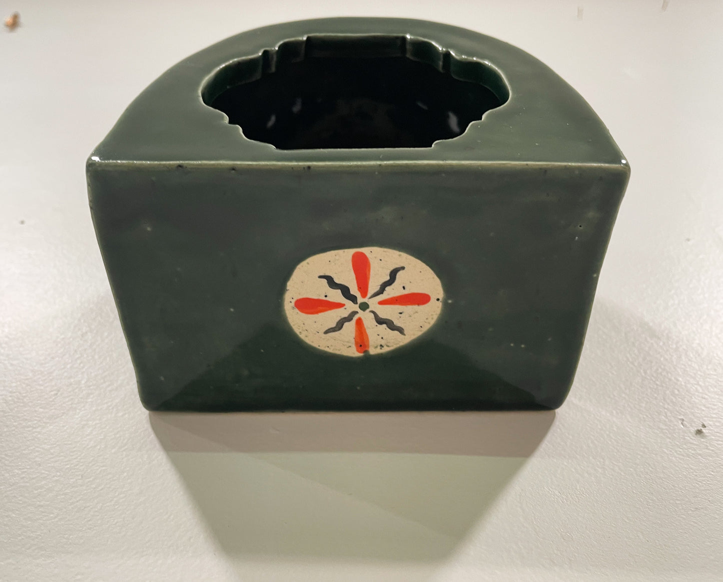 Glowing rose wall shrine