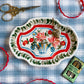 Folk Vase Dish~majolica