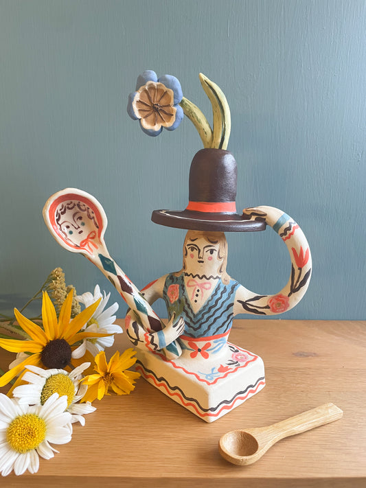 Folk People vase sculpture
