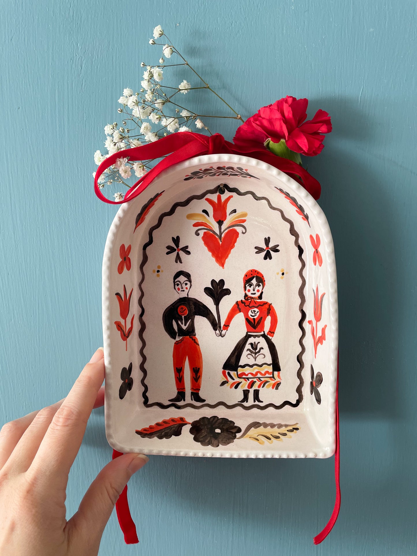 Majolica Wall Shrine