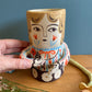 Folk people vase-no hat- medium