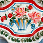 Folk Vase Dish~majolica