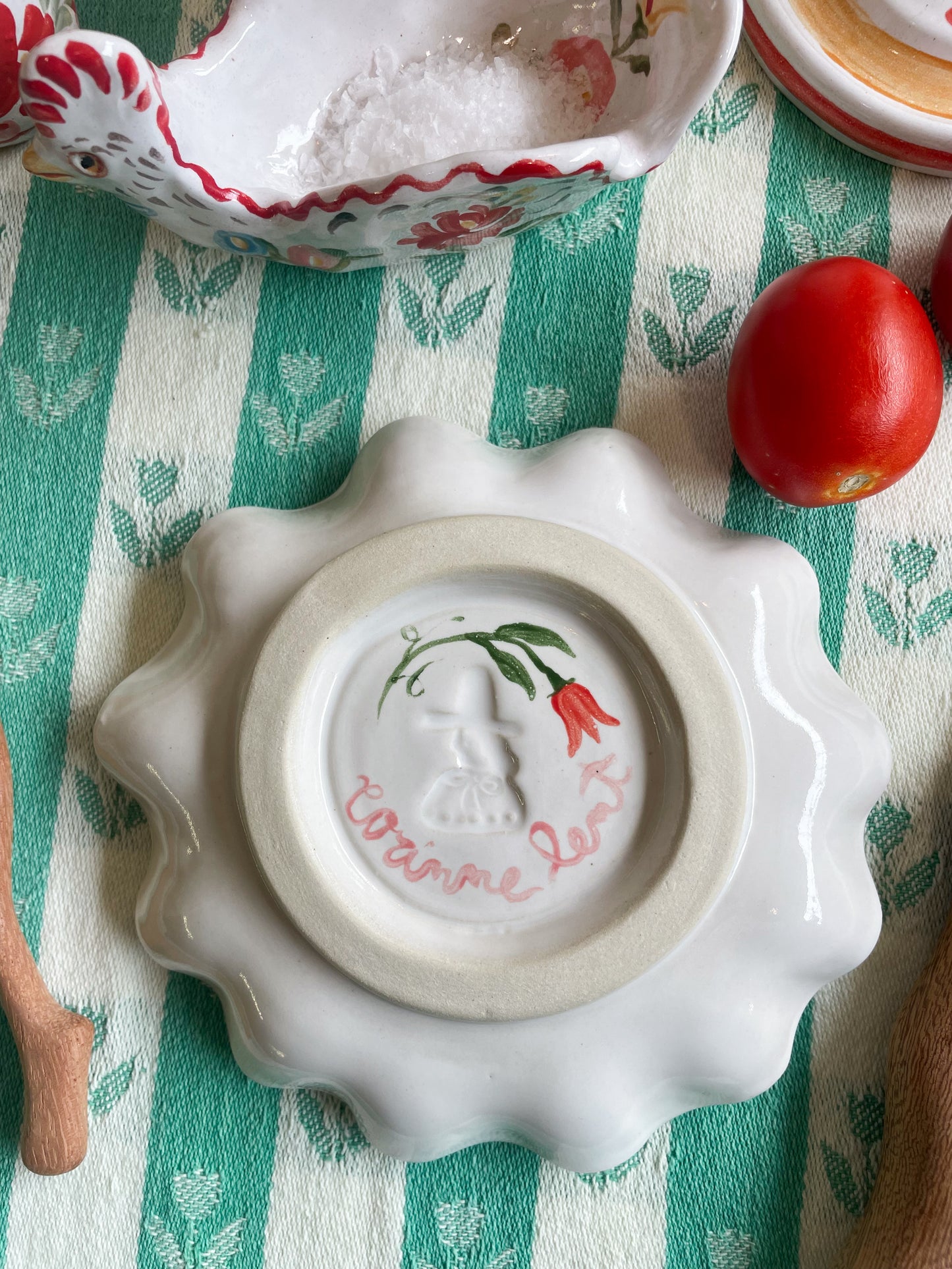 Fluted small plate