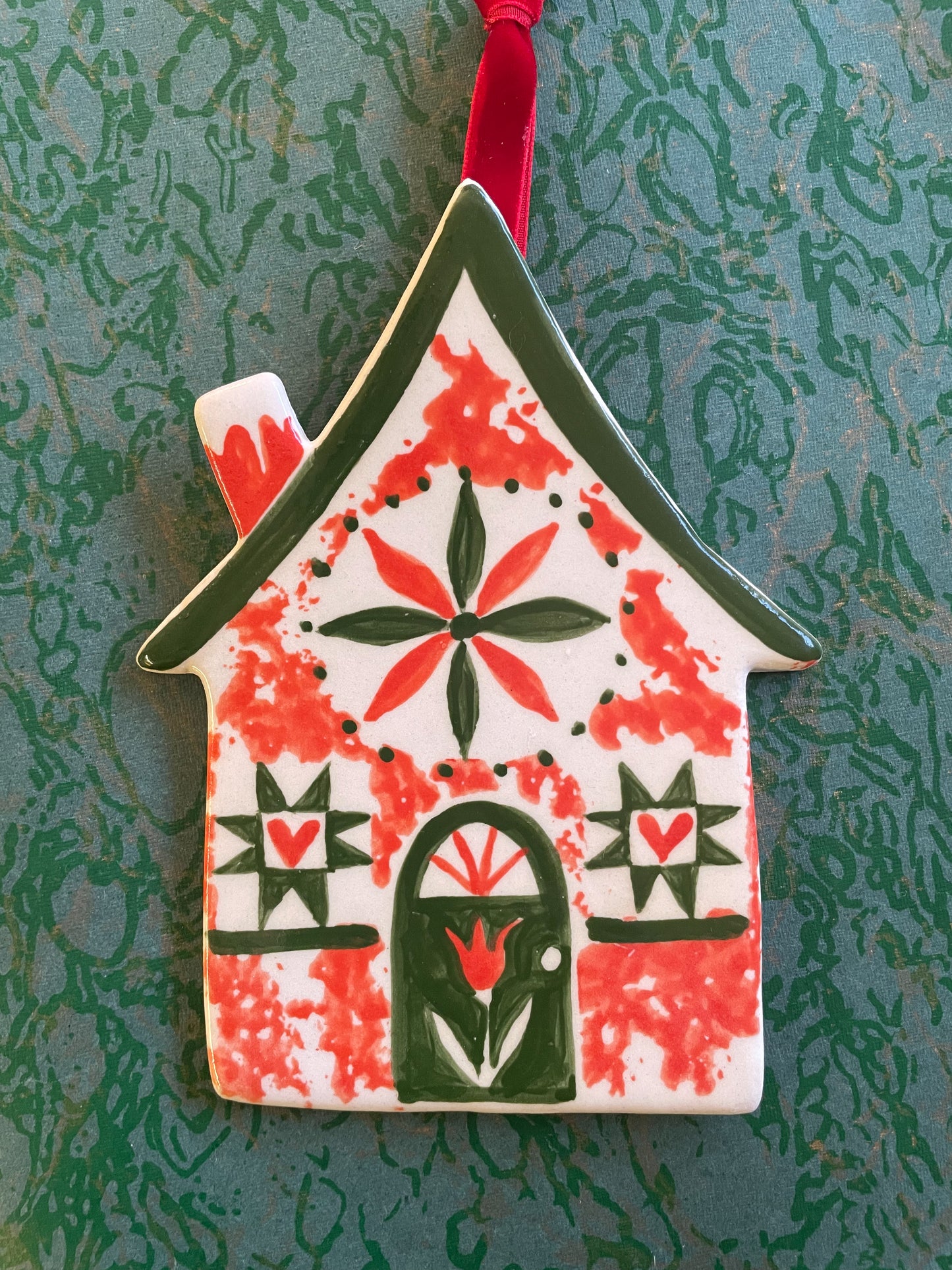 Hex cottage ornament
