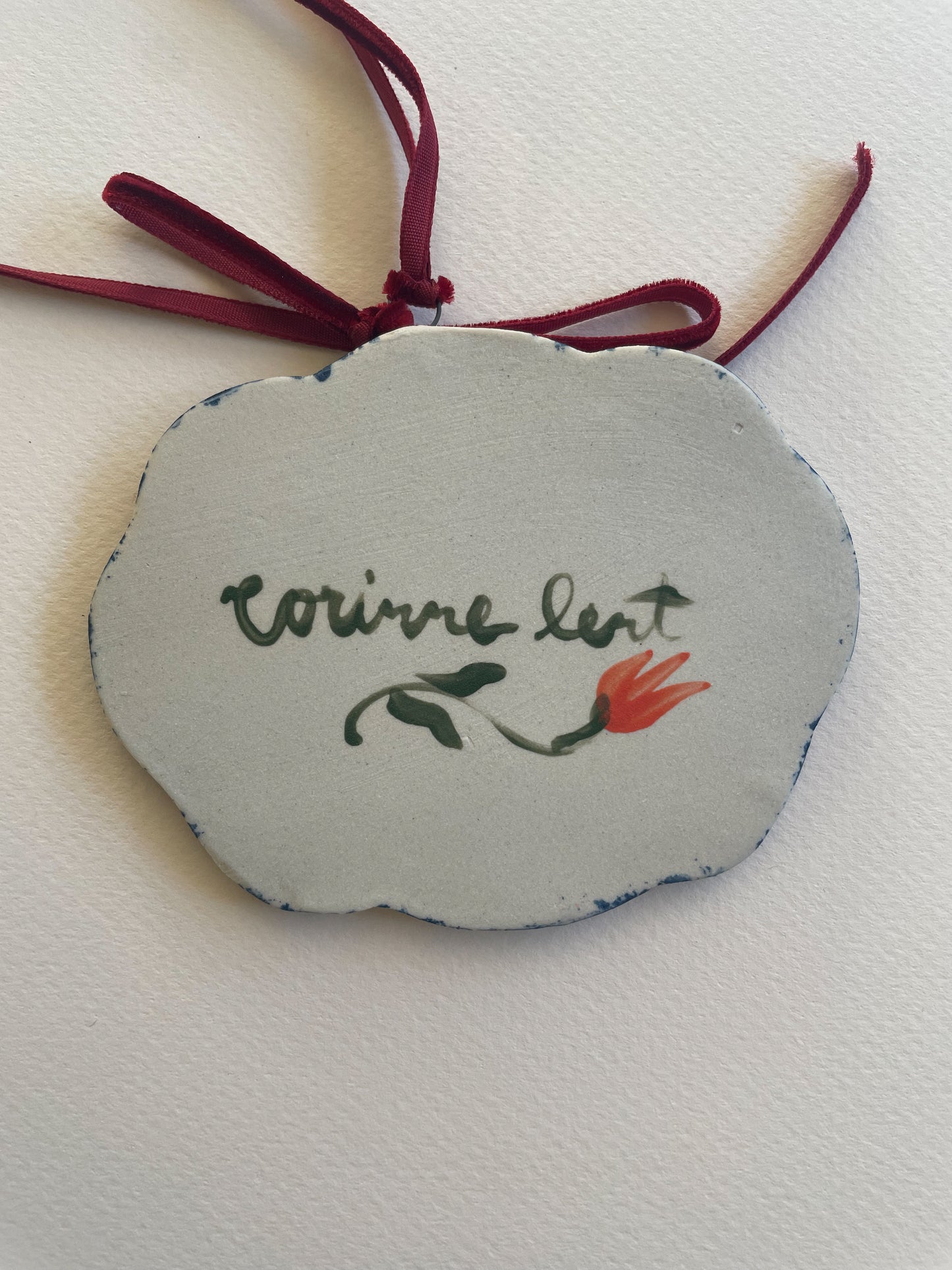 Folk platter ornament