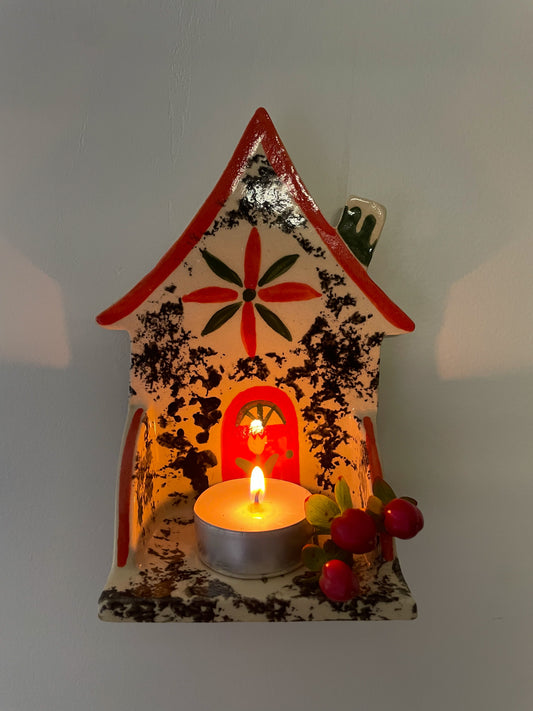 Folk cottage shelf~black