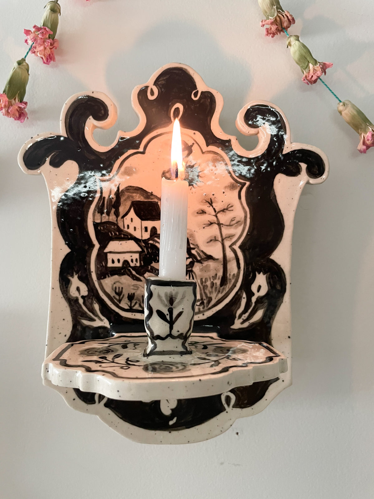 Decorative wall sconce~ landscape