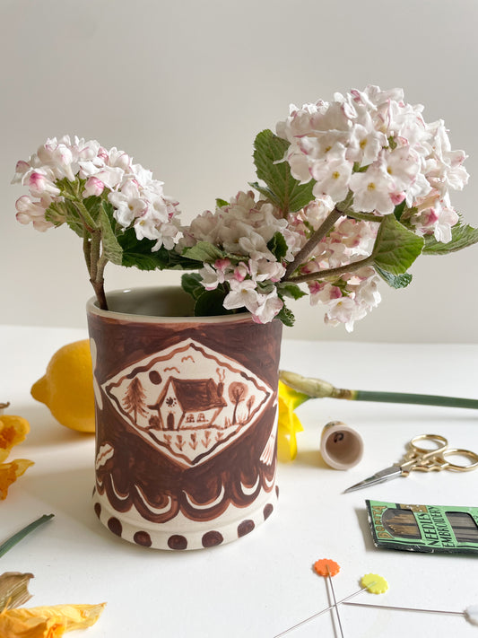 Pin cushion tumbler
