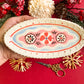 Folk trinket dish w/22kgold