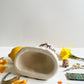 Folk lady pin cushion figurine