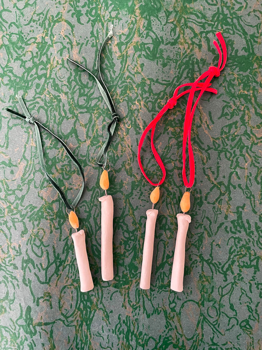Mini candle ornament