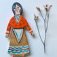 Clay doll wall ornament