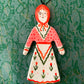 Folk lady ornament