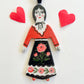Folk lady ornament