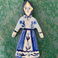 Folk lady ornament