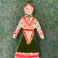 Folk lady ornament