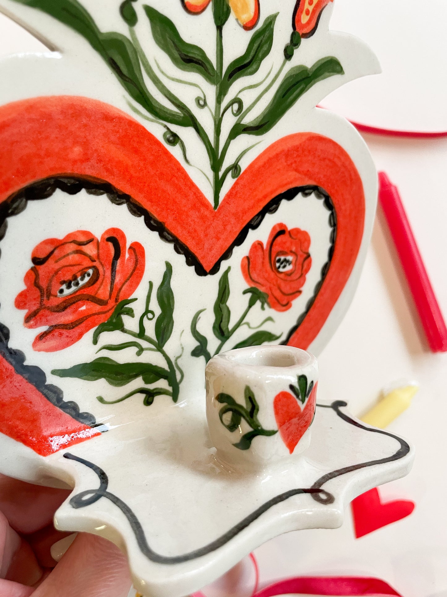 Folk Heart Wall Sconce