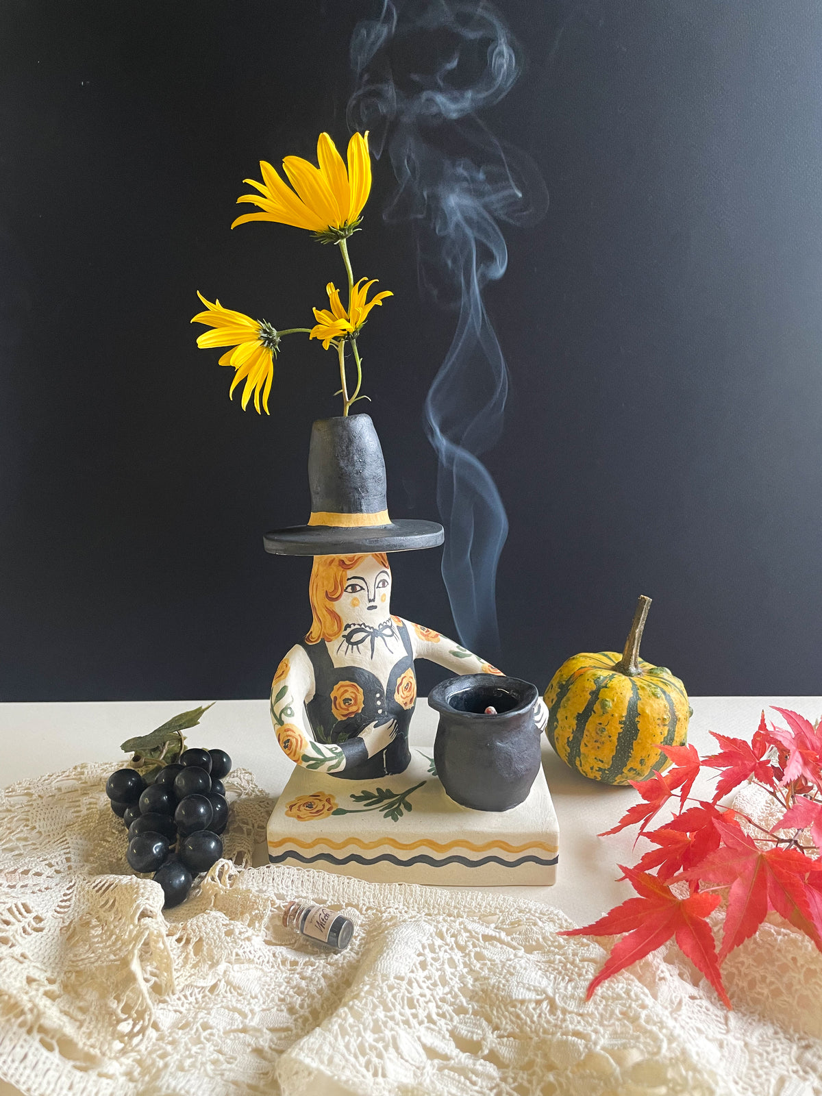 Witch vase pedestal** seconds