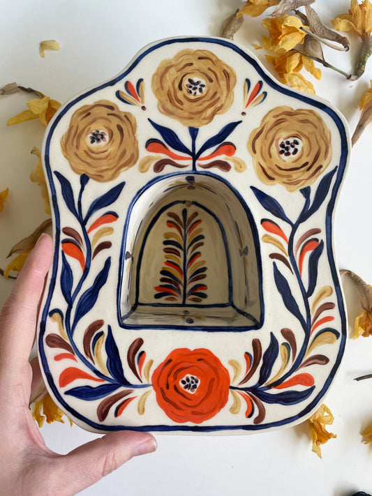 Folk Floral Wall Altar