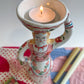 Witch tea light sculpture ~majolica