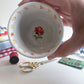 Pincushion cup~majolica