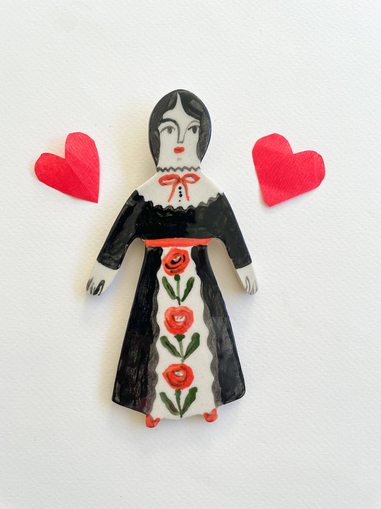 Folk lady ornament