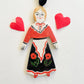 Folk lady ornament