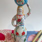 Witch tea light sculpture ~majolica