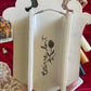 Decorative wall sconce~ folk floral *seconds