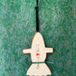 Christmas witch ornament~red