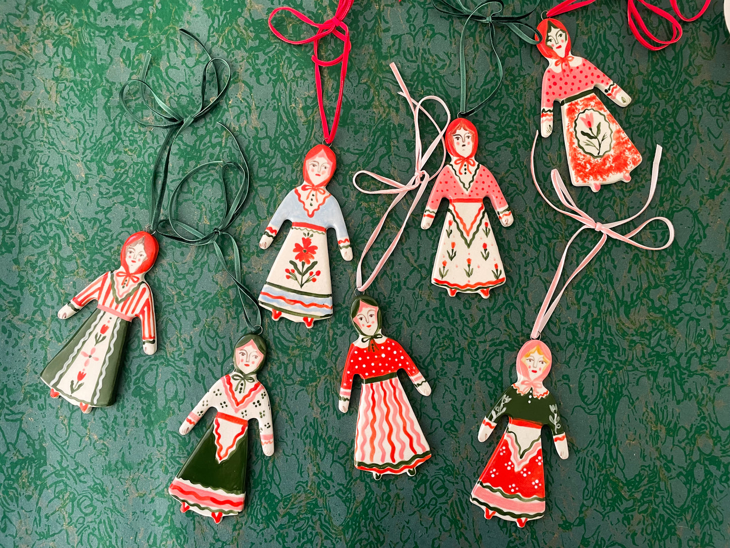 Folk lady ornament