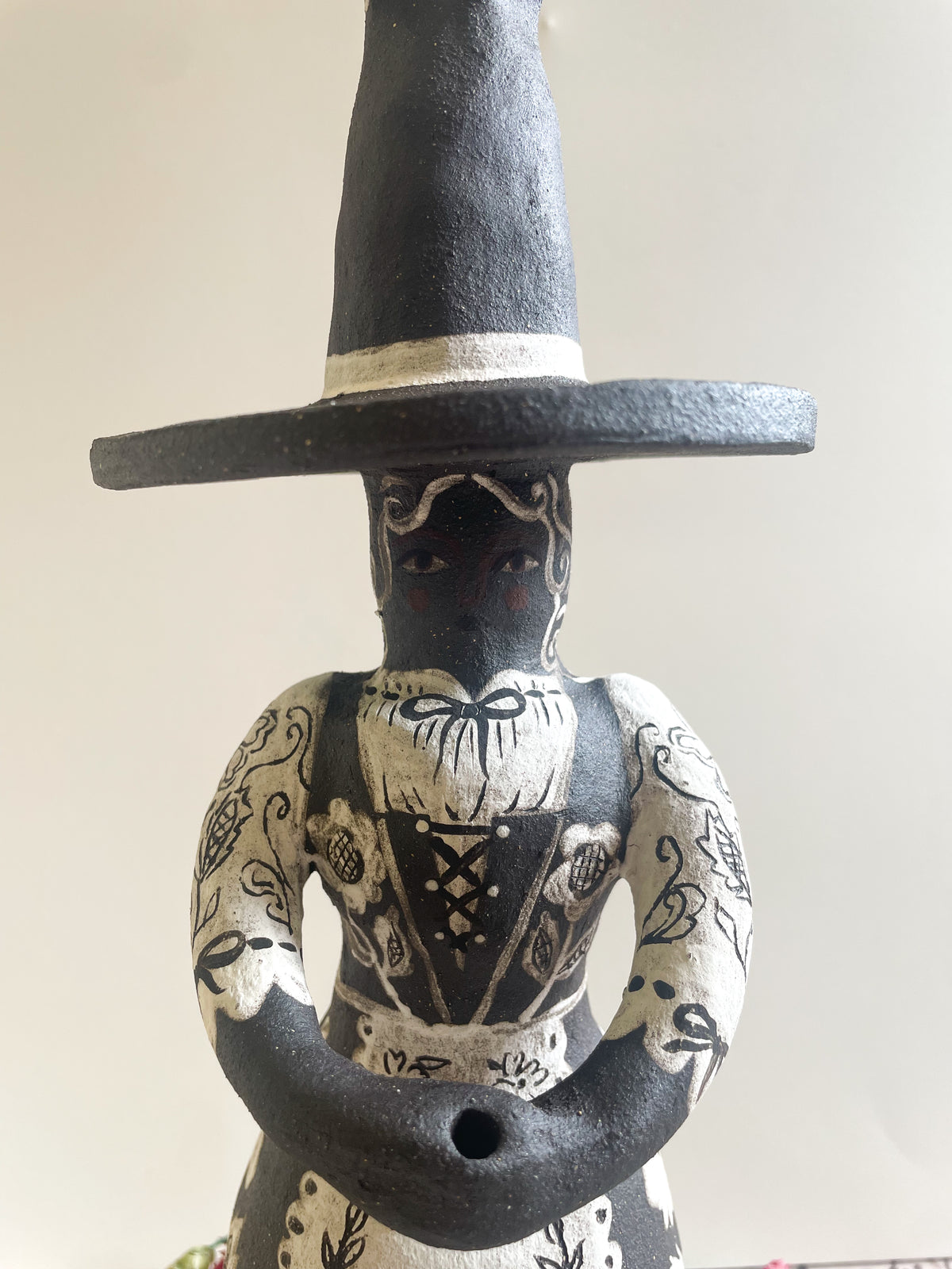 Black magic witch candelabra