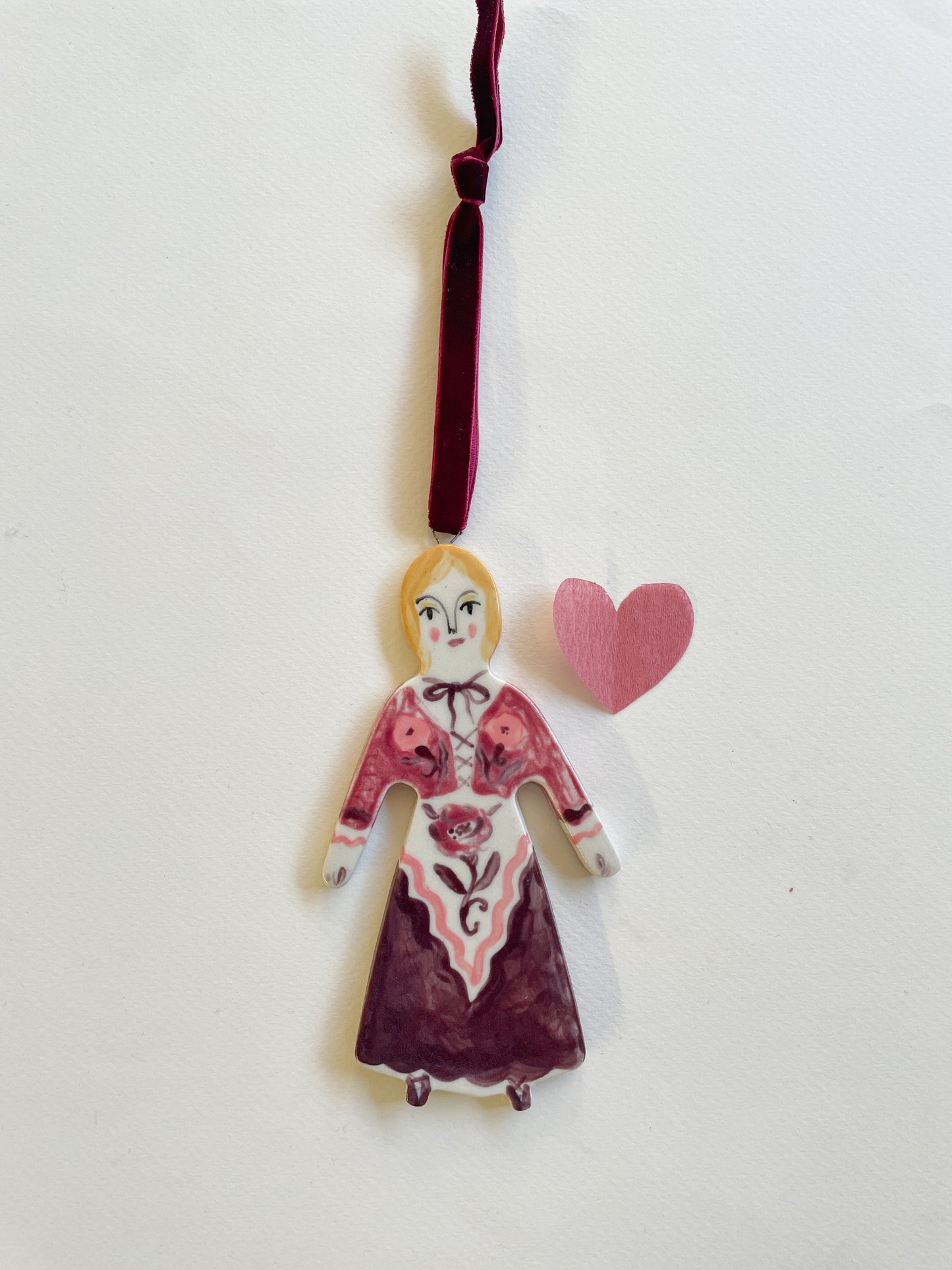 Folk lady ornament