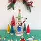 Folk Witch Figurine w/22k gold