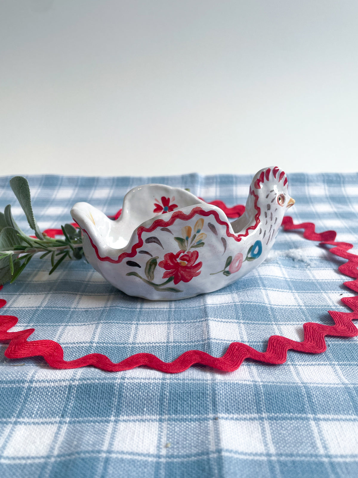Chicken salt/candle holder