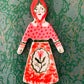 Folk lady ornament