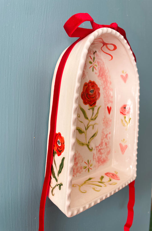 Majolica Wall Shrine